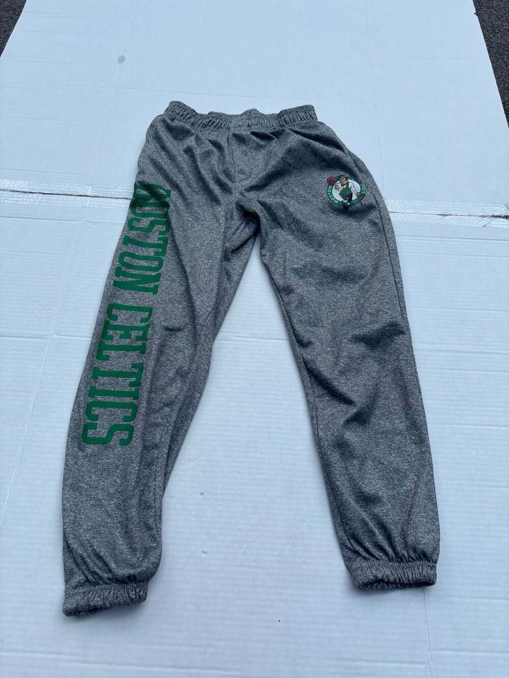 Ultra Game NBA Boston Celtics Youth Heather Gray Jogger Sweatpants Size 10-12 M